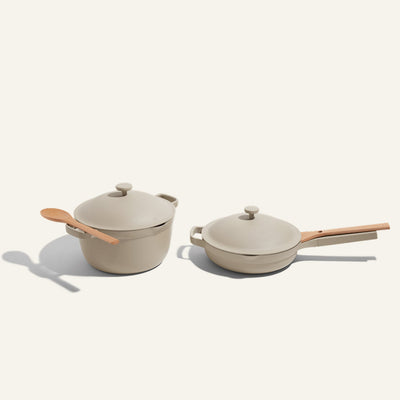 Beige Perfect Pot and non toxic ceramic nonstick always pan