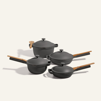 Black non toxic ceramic nonstick always pan, Perfect Pot, Mini non toxic ceramic nonstick always pan, Mini Perfect Pot, Cookware Set bundle