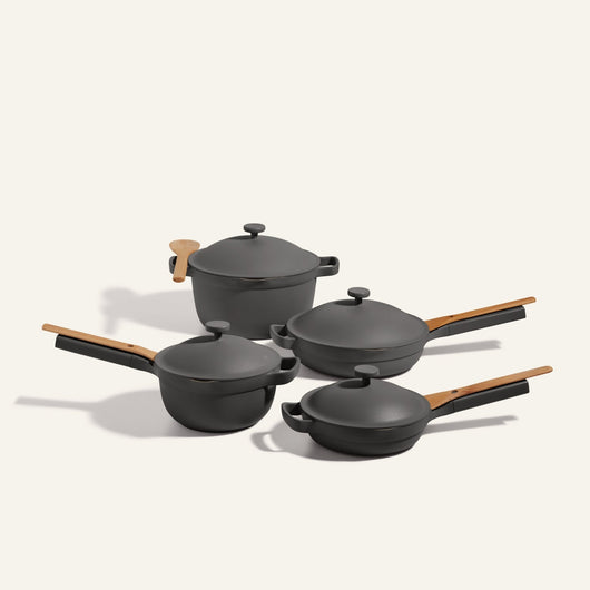 Black non toxic ceramic nonstick always pan, Perfect Pot, Mini non toxic ceramic nonstick always pan, Mini Perfect Pot, Cookware Set bundle