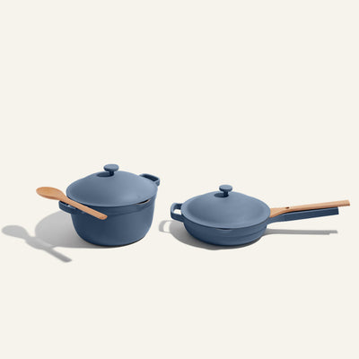 Blue Perfect Pot and non toxic ceramic nonstick always pan
