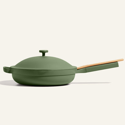 Green Large non toxic ceramic nonstick always pan