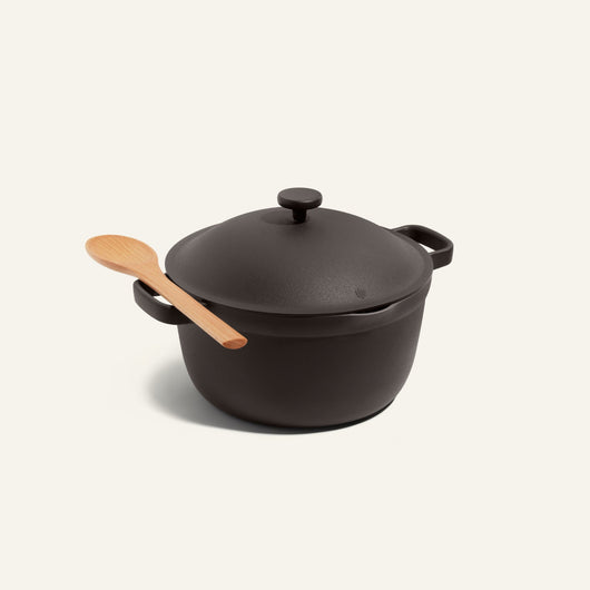Black perfect pot non toxic nonstick dutch oven
