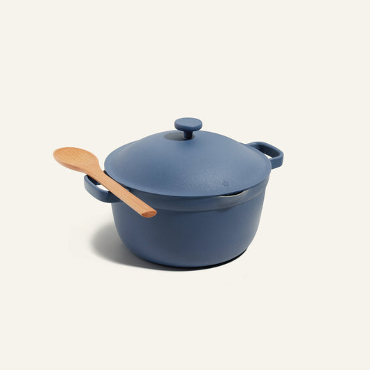 Blue perfect pot non toxic nonstick dutch oven
