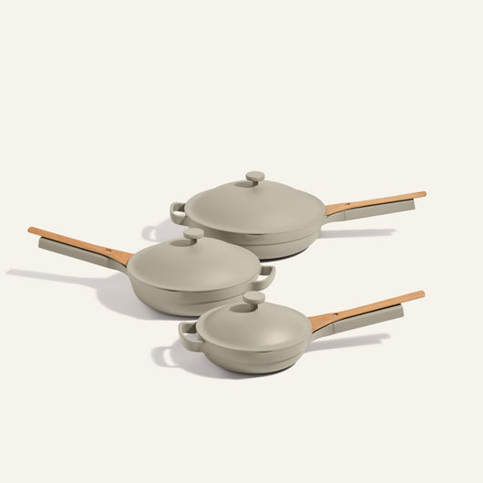 beige non toxic ceramic nonstick always pan mini non toxic ceramic nonstick always pan large non toxic ceramic nonstick always pan bundle