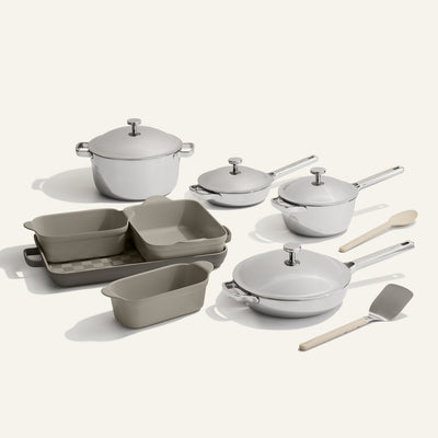 chrome titanium perfect pot pro, mini perfect pot pro, mini always pan pro non toxic frying pan, always pan pro non toxic frying pan and black bakeware set with silicone spoon and stainless steel spatula