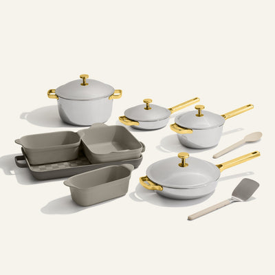 gold titanium perfect pot pro, mini perfect pot pro, mini always pan pro non toxic frying pan, always pan pro non toxic frying pan and black bakeware set with silicone spoon and stainless steel spatula